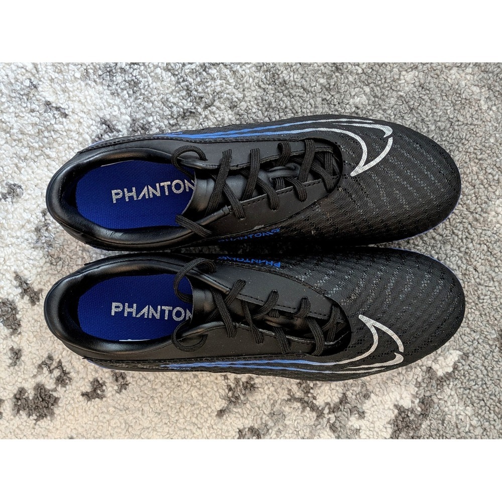 Nike Phantom GX Elite Dynamic Fit FG Soccer Cleats Black Blue Kids Youth Sz‎ 6.5 - Picture 3 of 6